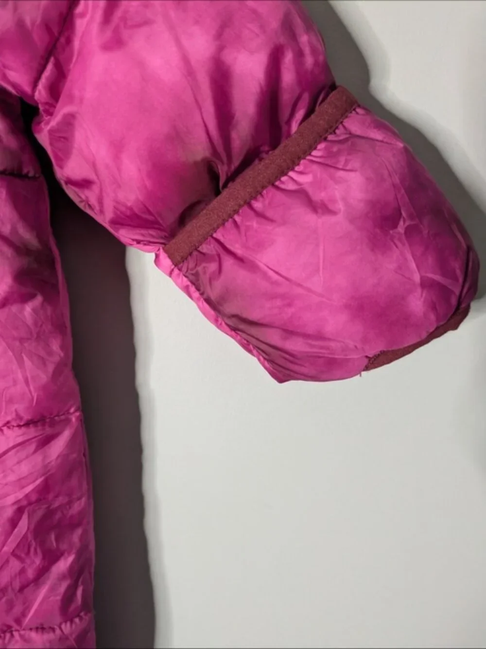 NWOT Baby Gap Primaloft Puffer Snowsuit Happy Pink 6-12m Warmest Hooded Zip - Picture 7 of 10